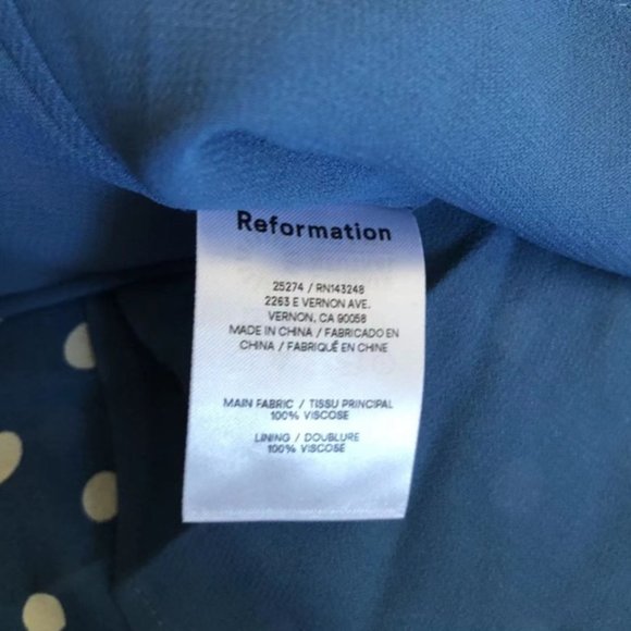 Reformation Juliette Dress - Lazuli - Picture 9 of 11